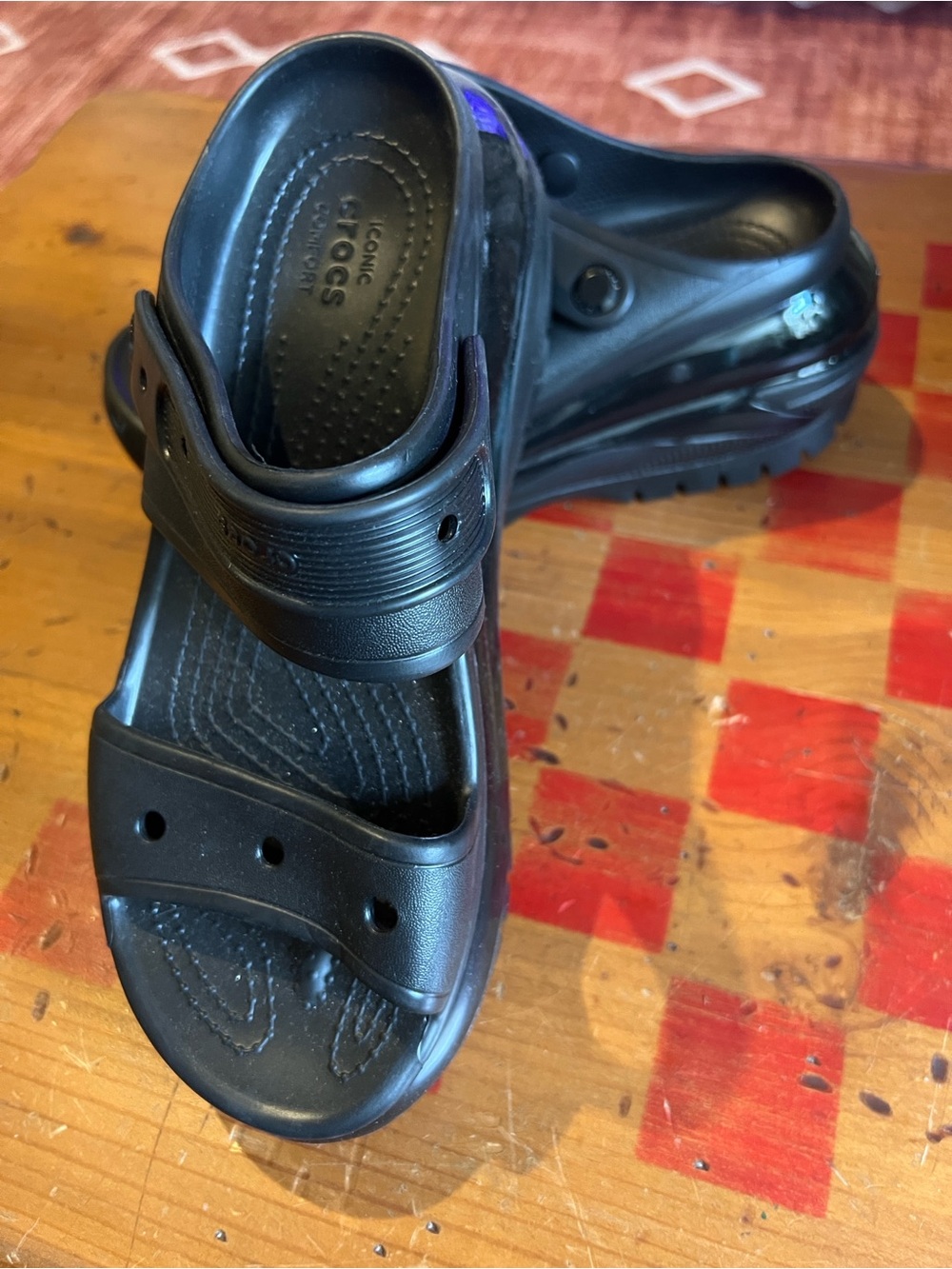 Black CROCS Mega Crush Sandel